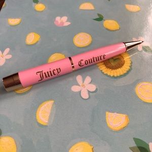 Juicy Couture Gold and Pink Twist Pen